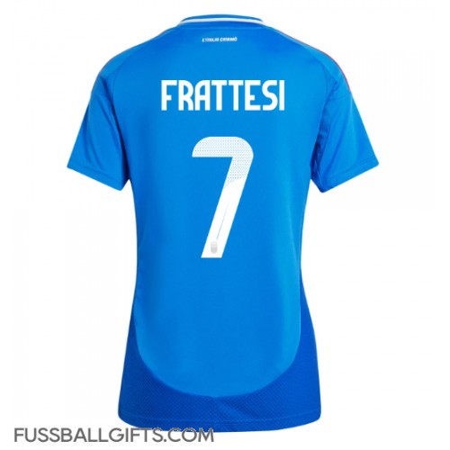 Italien Davide Frattesi #7 Fußballbekleidung Heimtrikot Damen EM 2024 Kurzarm